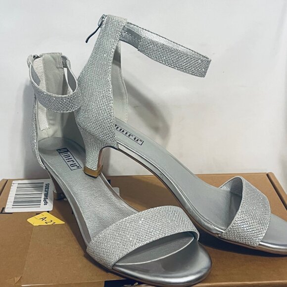 IDIFU NWB-Women's 2" Kitten Heels-Formal Stretch Strappy Ankle-Open Toe-Sz. 9 - Picture 1 of 16